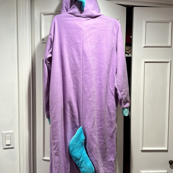 Large purple unicorn onesie, with hooded face and a tail. - Picture 3 of 3